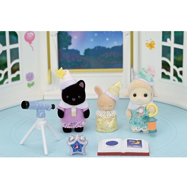 Sylvanian Families Nursery Trio Peutervriendjes Pyjama Party  