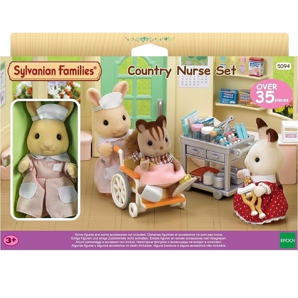 Sylvanian Families Village Streekkliniek  Verpleegster Set