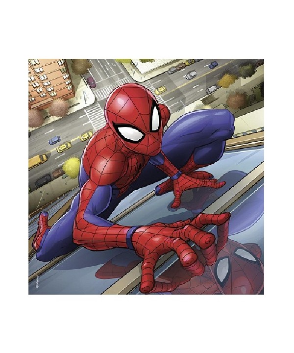  Puzzels 3 x 49 stukjes Spider-Man in Actie
