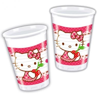 Feest: Hello Kitty feestbekertjes 8 stuks