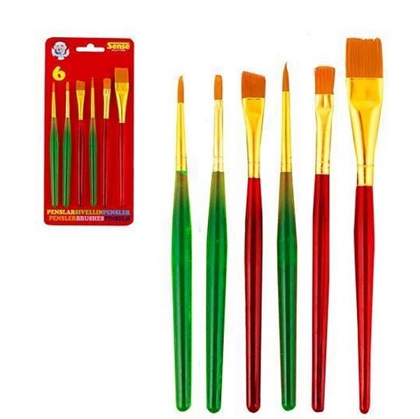 Aqua Penselen 6 stuks