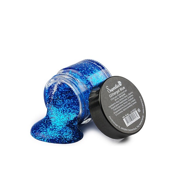 Glitter Gel Superstar Blauw 15 ml
