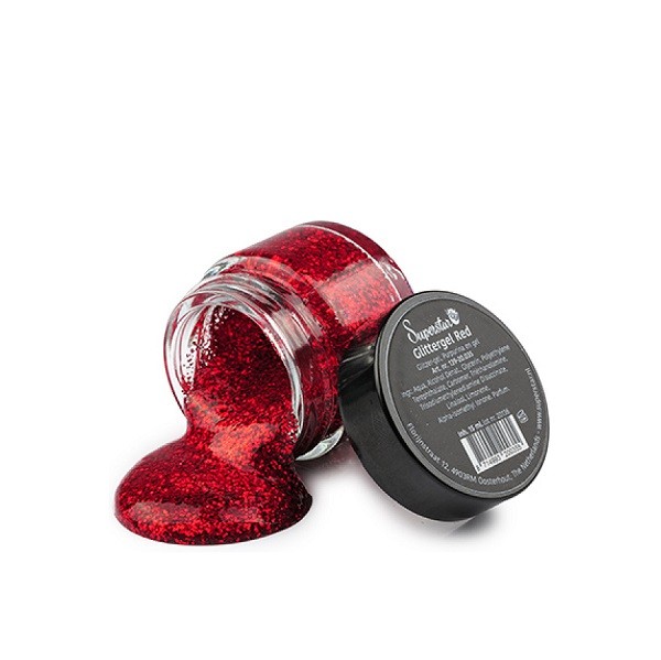 Glitter Gel Superstar Rood 15 ml