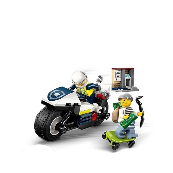 Lego City Achtervolging op Politiemotor