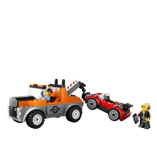 Lego City Sleepwagen en Sportautoreparatie