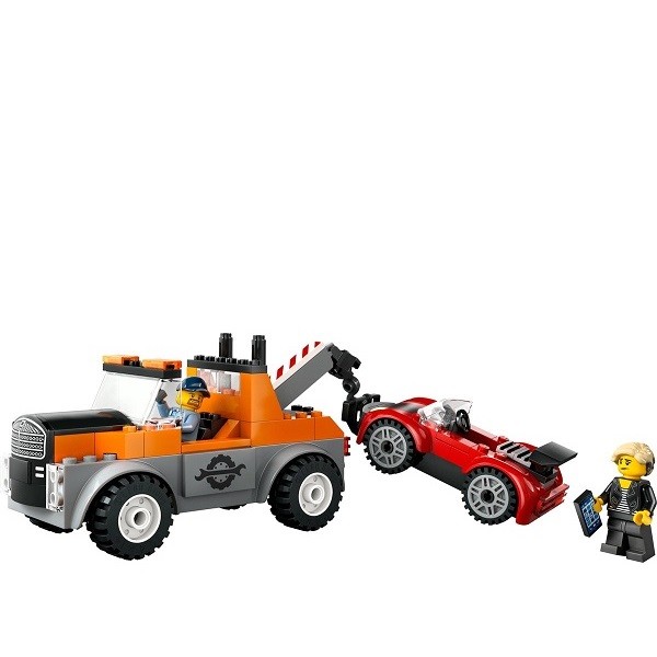 Lego City Sleepwagen met Sportautoreparatie 