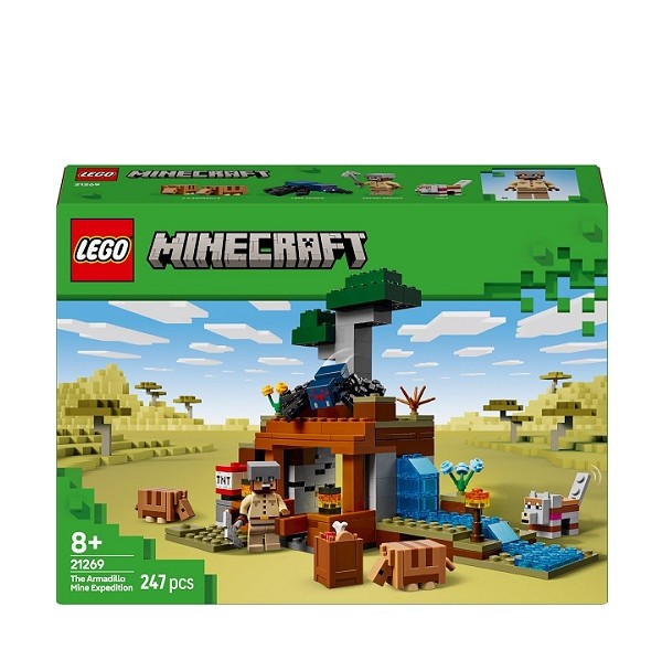 Lego Minecraft De Gordeldieren bij de Mijn