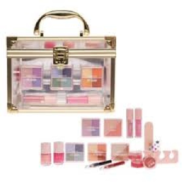 Make-Up Koffer Goud/Transparant Casuelle