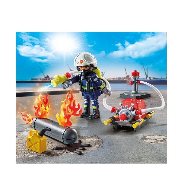 Playmobil Action Heroes Brandweerman met  Waterpomp