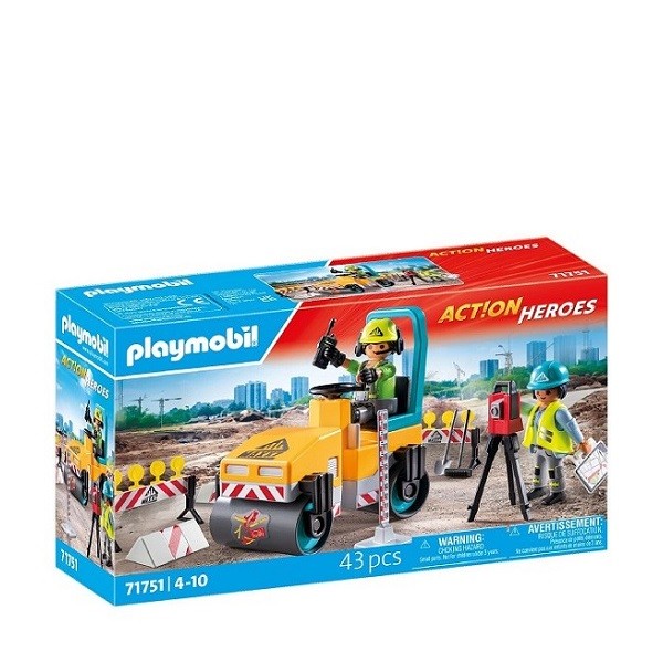 Playmobil Action Heroes Wegenbouw Wals