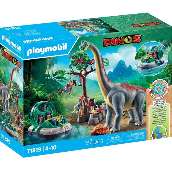 Playmobil Dino Brachiosaurus met Hovercraft 