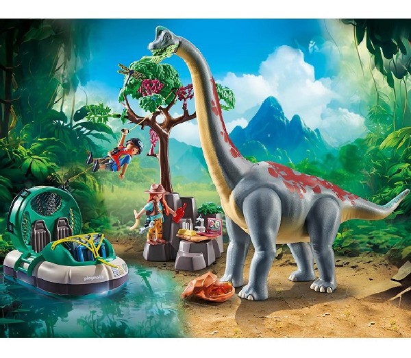 Playmobil Dino Brachiosaurus met Hovercraft 