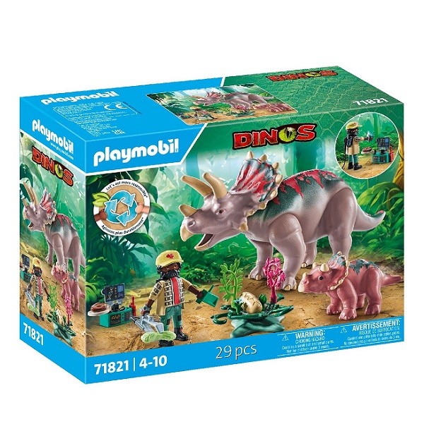 Playmobil Dino Triceratops Familie