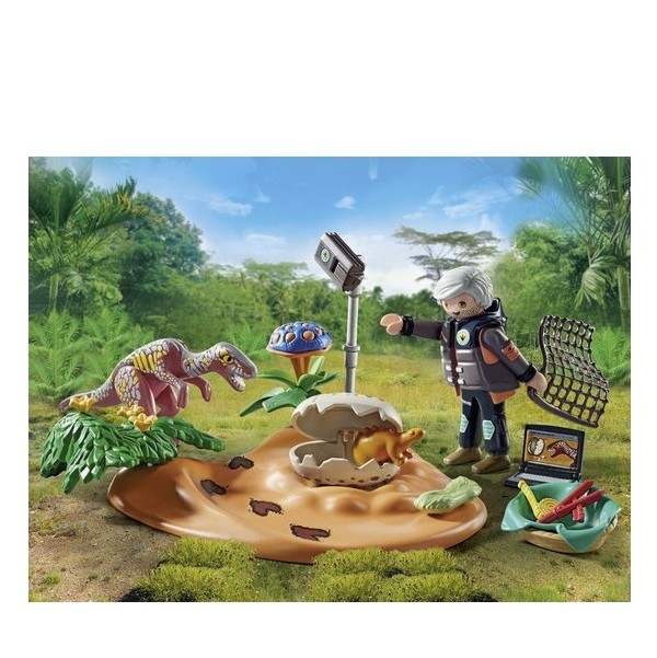 Playmobil Dinos Stegosaurusnest met Eierdief 