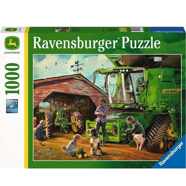 Ravensburger Puzzel John Deer Toen en Nu 1000 stukjes