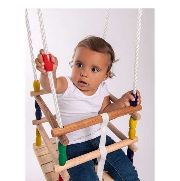 Schommel Baby Peuter Hout Outdoor Active 30 x 30 cm