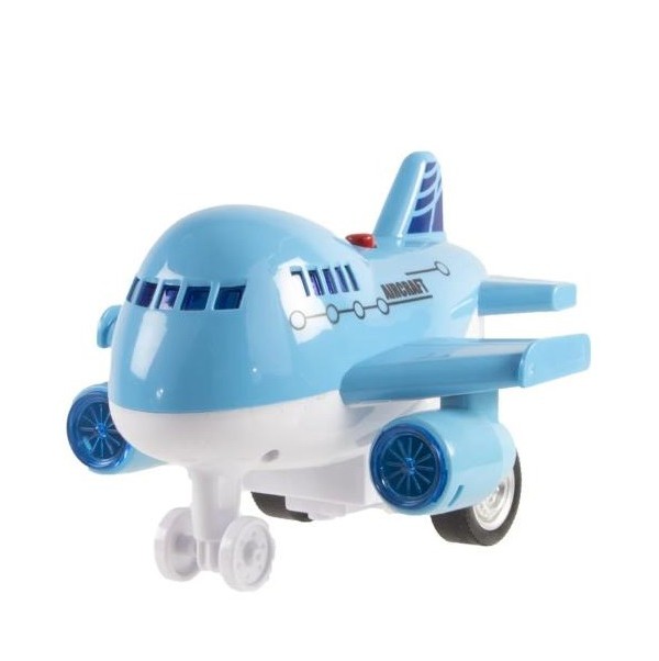 Vliegtuig Aircraft met Licht en Geluid Assorti 14 cm