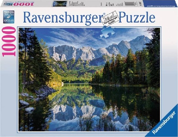Ravensburger Puzzel: Ebisee met Wettersteingebergte en Zugspitze - 1000 stukjes 