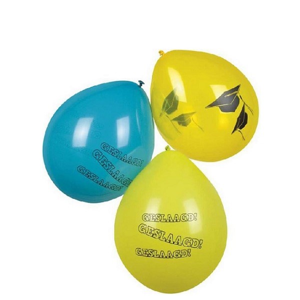 Ballonnen Geslaagd 25cm - 6 stuks
