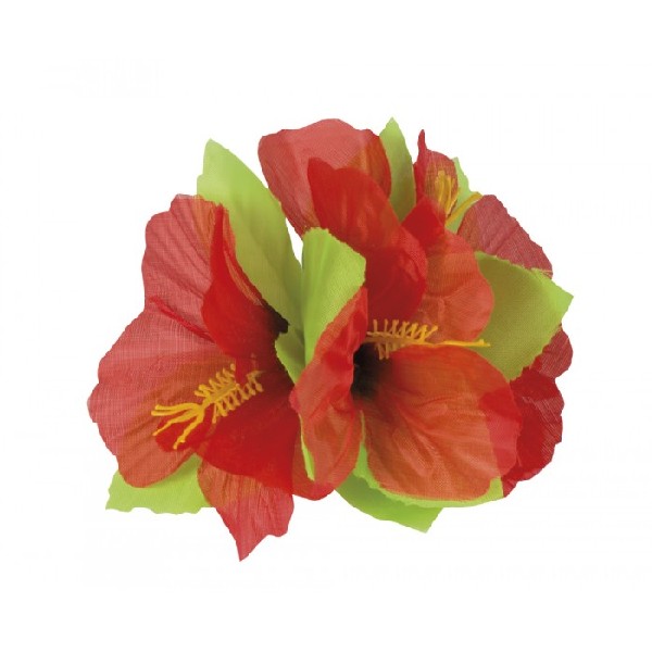 Haarclip Hibiscus Bloem 6 kleuren Assorti