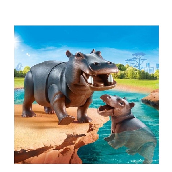 Playmobil Family Fun Nijlpaard met Baby