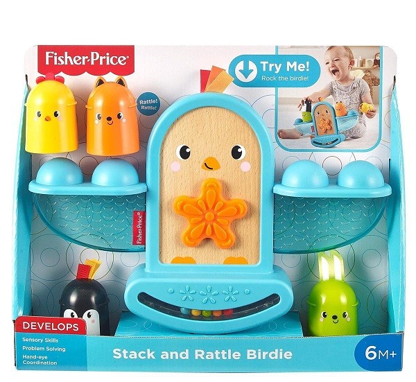 Fisher Price Stack and Rattle Birdie