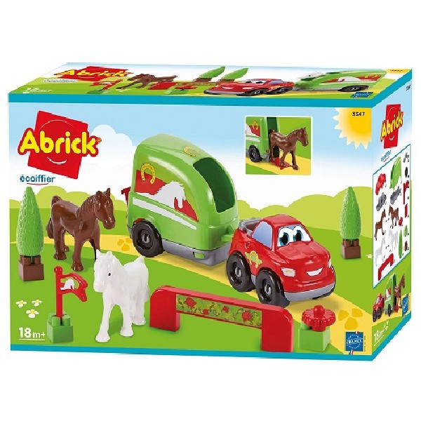 Abrick Auto met Paardentrailer 