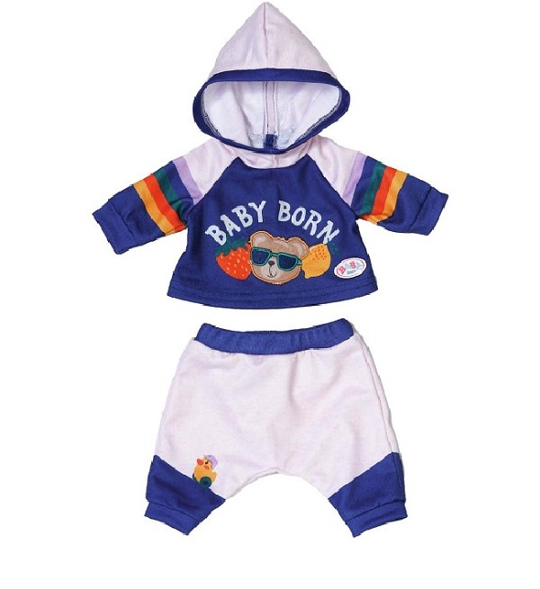 Baby Born Kleding Joggingpak Marineblauw  39-46 cm