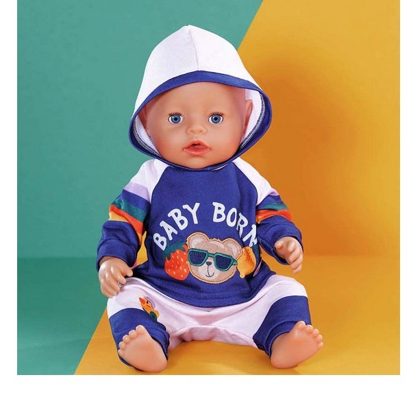 Baby Born Kleding Joggingpak Marineblauw  39-46 cm