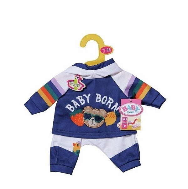Baby Born Kleding Joggingpak Marineblauw  39-46 cm