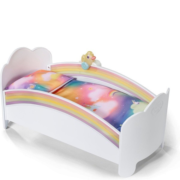 Baby Born Regenboog Poppenbed met Slaapliedje