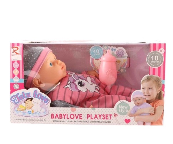 Babypop met 10 Geluiden 30 cm