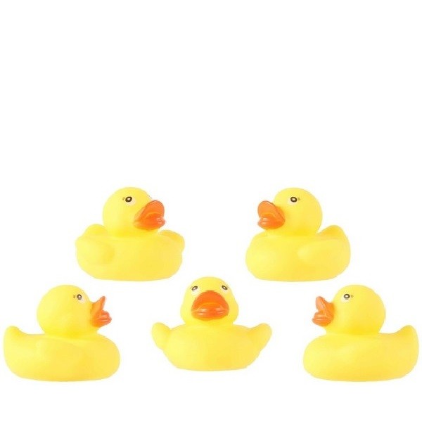 Badeendjes 5.5 cm in Net 5 stuks