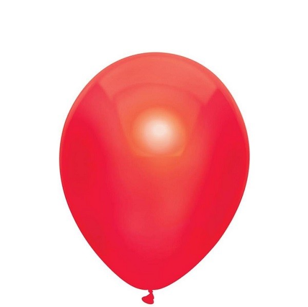 Ballonnen Metallic Rood 30 cm 100 stuks