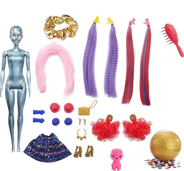 Barbie Color Reveal Feat Glitter Blauw