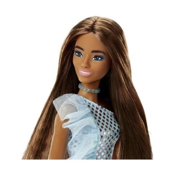 Barbie in Groene Trendy Glitter Jurk