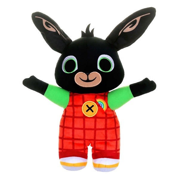 Bing Pratende Regenboog Knuffel met Licht en Geluid 30 cm