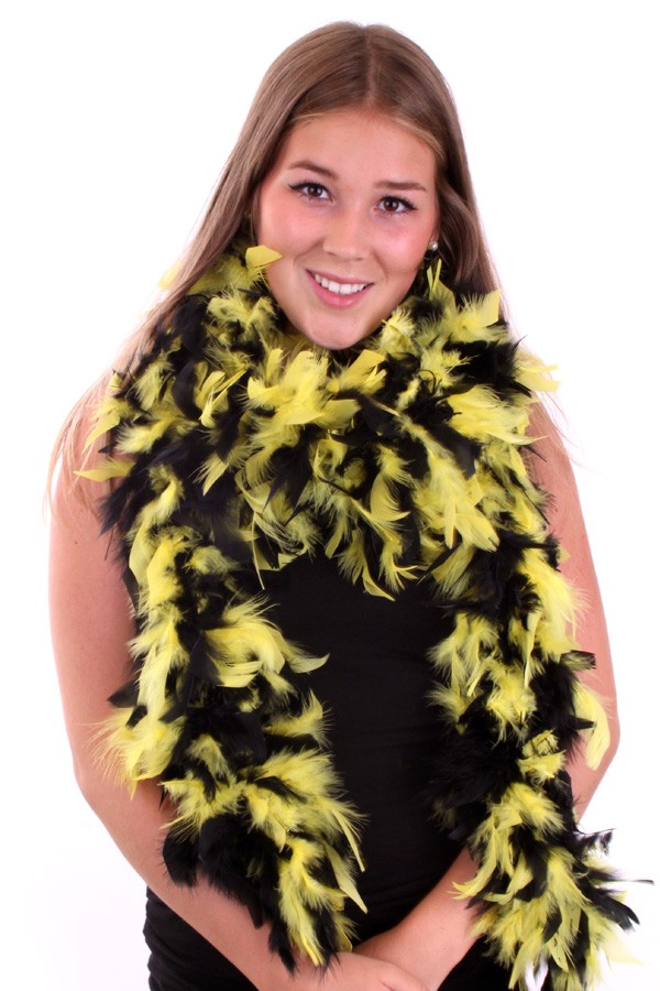 Boa Mix Zwart/Geel 180 cm 75 gram