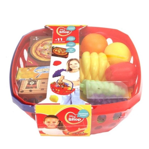 Boodschappenmandje met Boodschappen 11-Delig