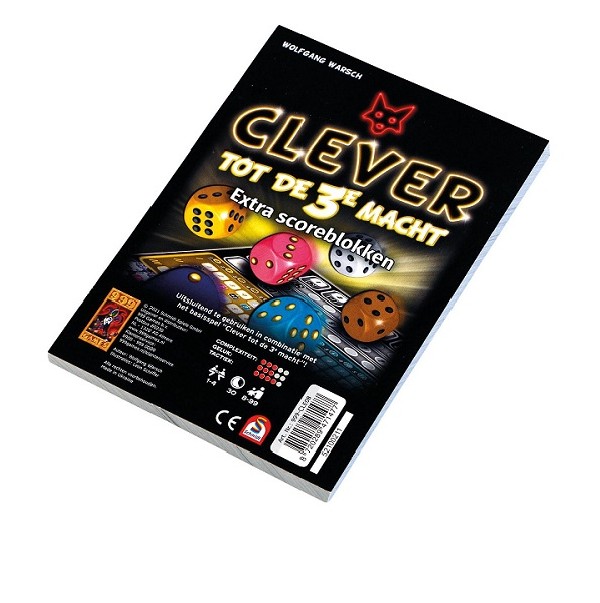 Clever tot de 3e macht Scoreblokken Dobbelspel