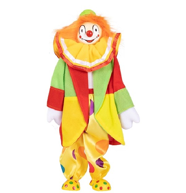 Clown Oranje Haar 30 cm