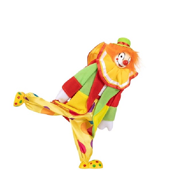 Clown Oranje Haar 30 cm