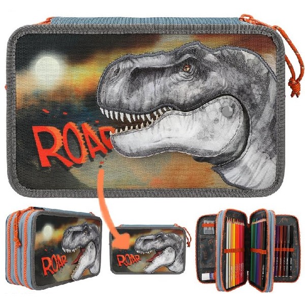 Dino World 3-Vaks Etui ROAR