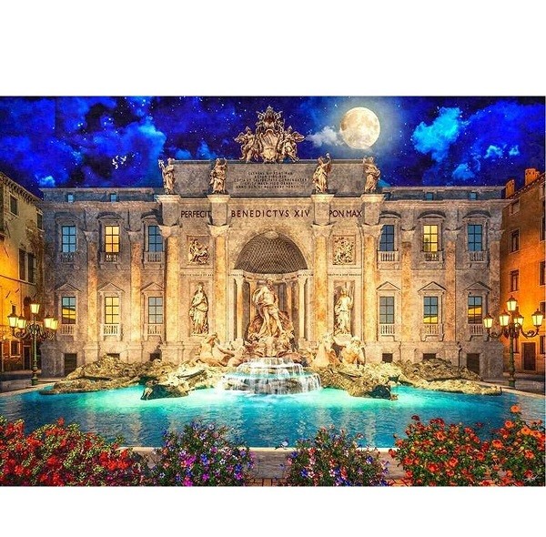 Puzzel Educa Trevi Fontijn Rome1000 stukjes