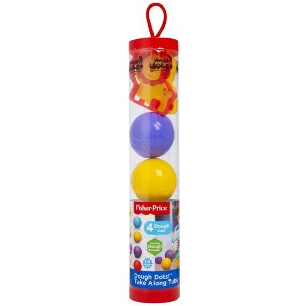 Fisher Price Dough Klei in Koker met Vormpjes