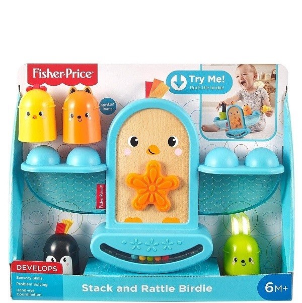 Fisher Price Stack and Rattle Birdie