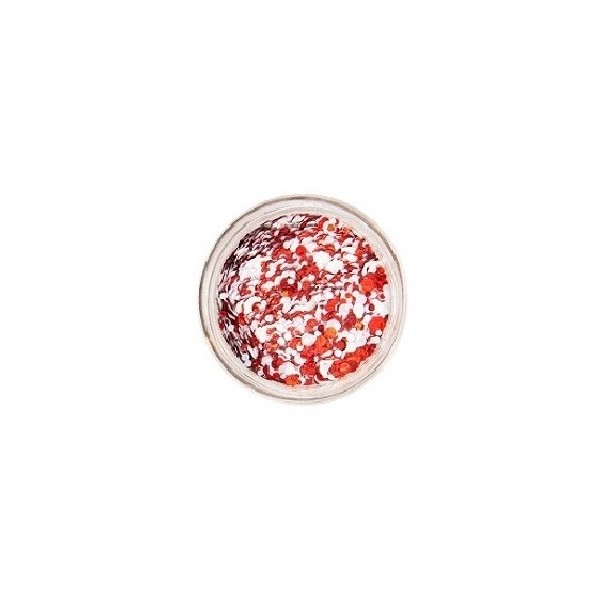 Glitter Gel PXP Chruchy Rood/Wit 10 ml