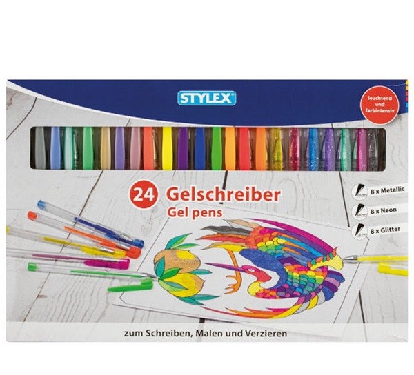 Gelpennen Stylex 24 stuks