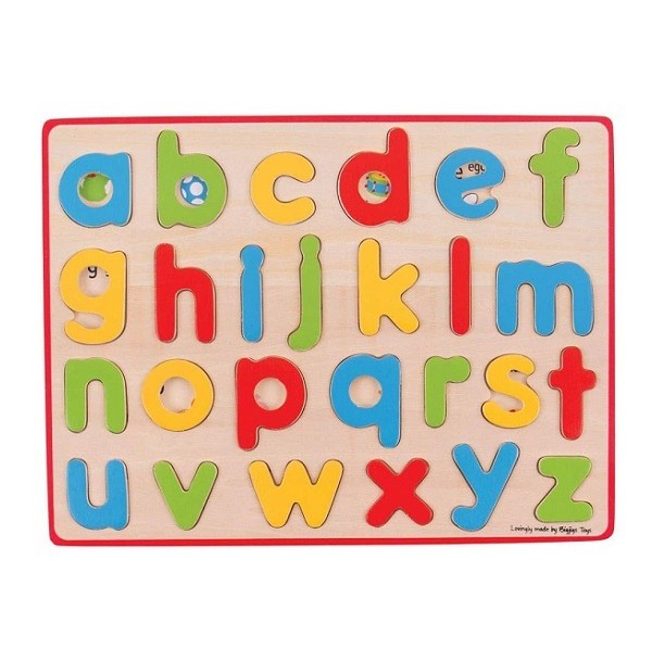 Houten Puzzel Kleine Letters ABC