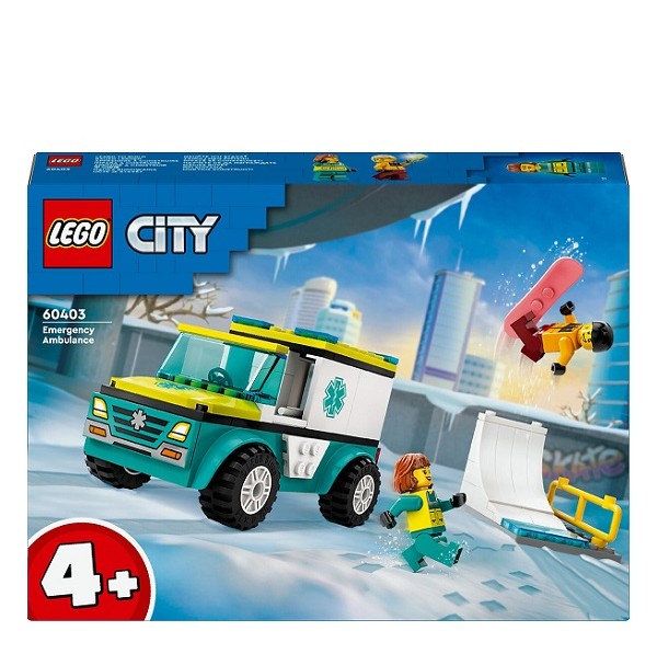 Lego City Ambulance en Snowboarder